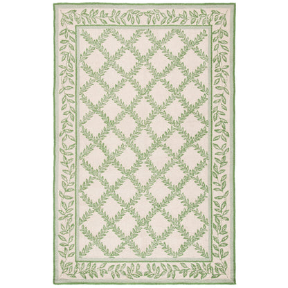 SAFAVIEH Handmade Chelsea Sunstripe Trellis French Country Wool Rug