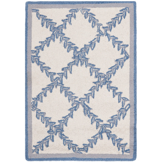 SAFAVIEH Handmade Chelsea Sunstripe Trellis French Country Wool Rug