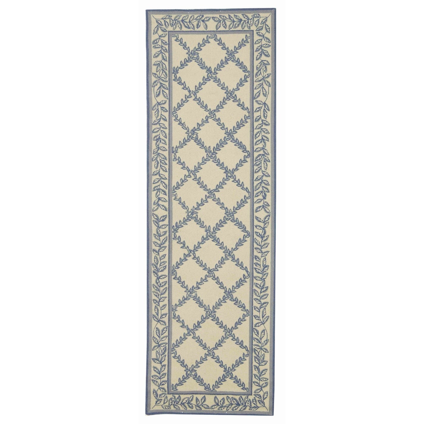 SAFAVIEH Handmade Chelsea Sunstripe Trellis French Country Wool Rug
