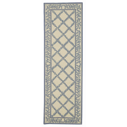 SAFAVIEH Handmade Chelsea Sunstripe Trellis French Country Wool Rug