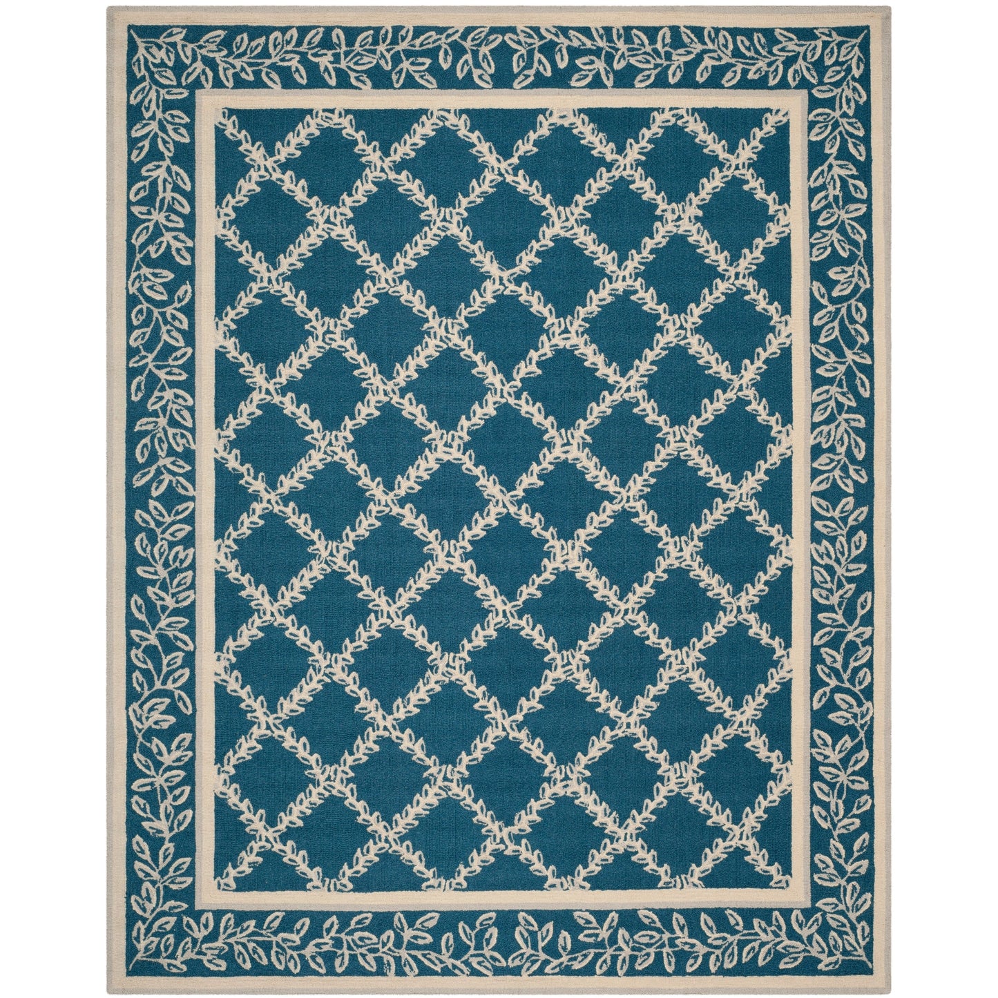 SAFAVIEH Handmade Chelsea Sunstripe Trellis French Country Wool Rug