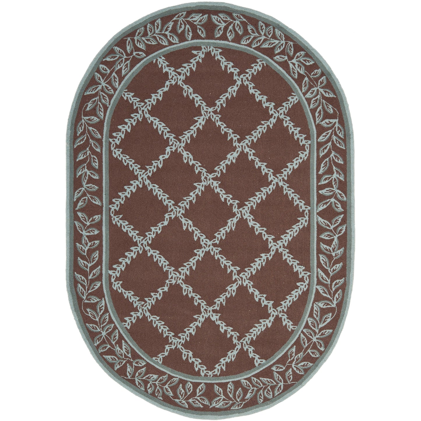 SAFAVIEH Handmade Chelsea Sunstripe Trellis French Country Wool Rug