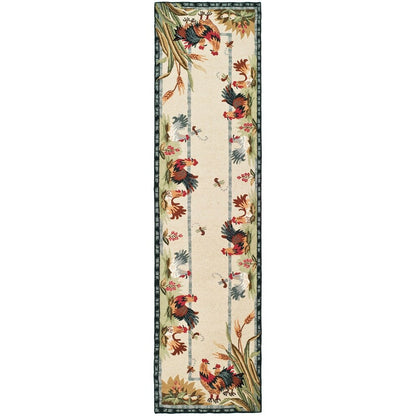 SAFAVIEH Handmade Chelsea Yauheniya French Country Rooster Wool Rug