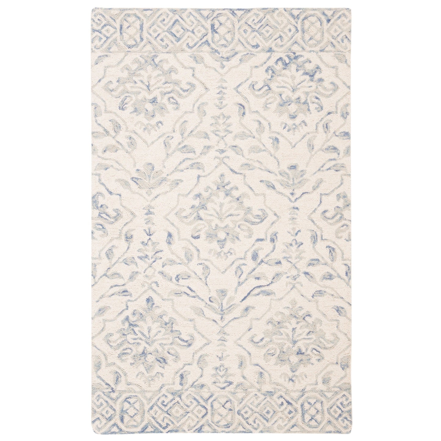 SAFAVIEH Handmade Dip Dye Elvedina Floral Wool Rug