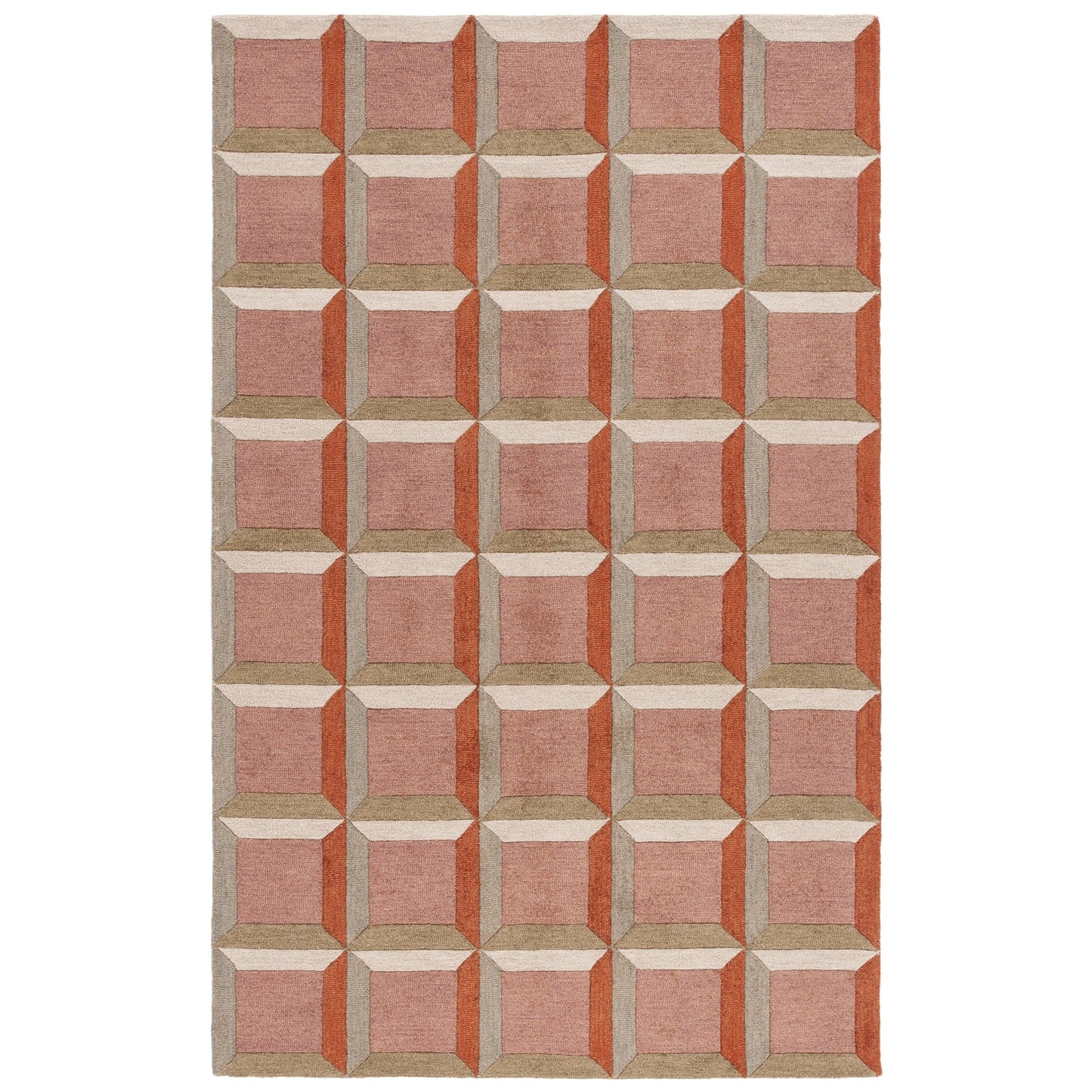 SAFAVIEH Handmade Genre Hikariko Mid-Century Modern Wool Rug