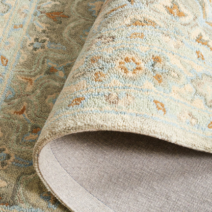 SAFAVIEH Handmade Heritage Damask Traditional Wool Rug