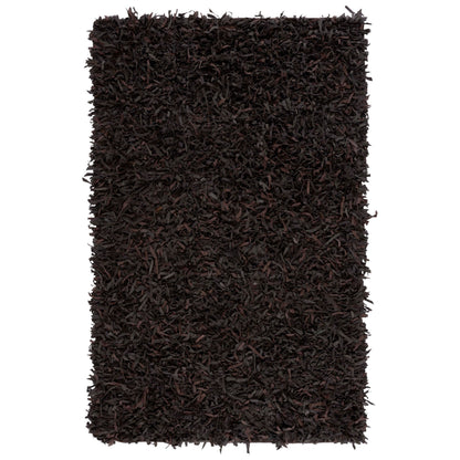 SAFAVIEH Handmade Leather Shag Blayne Modern Leather Rug
