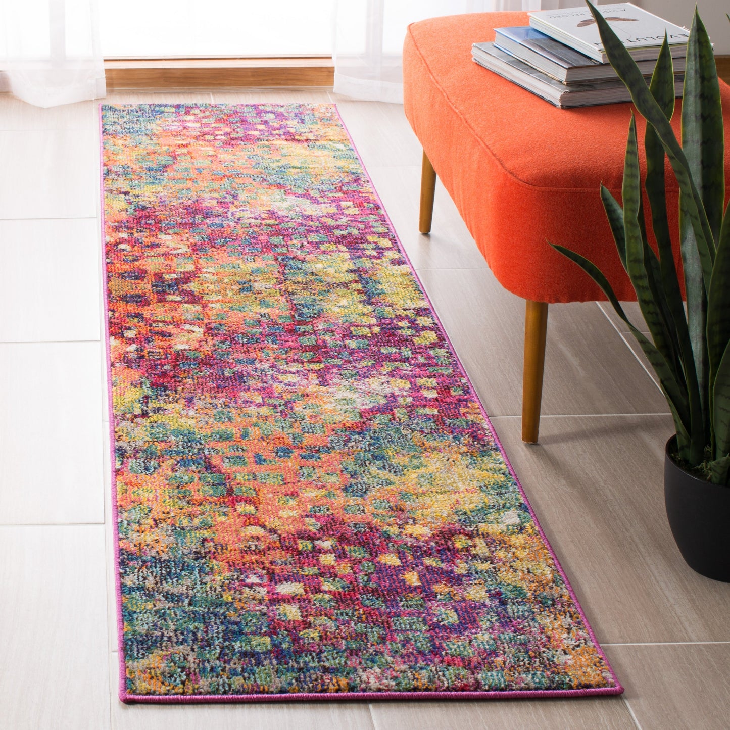 SAFAVIEH Madison Cherie Modern Abstract Watercolor Rug