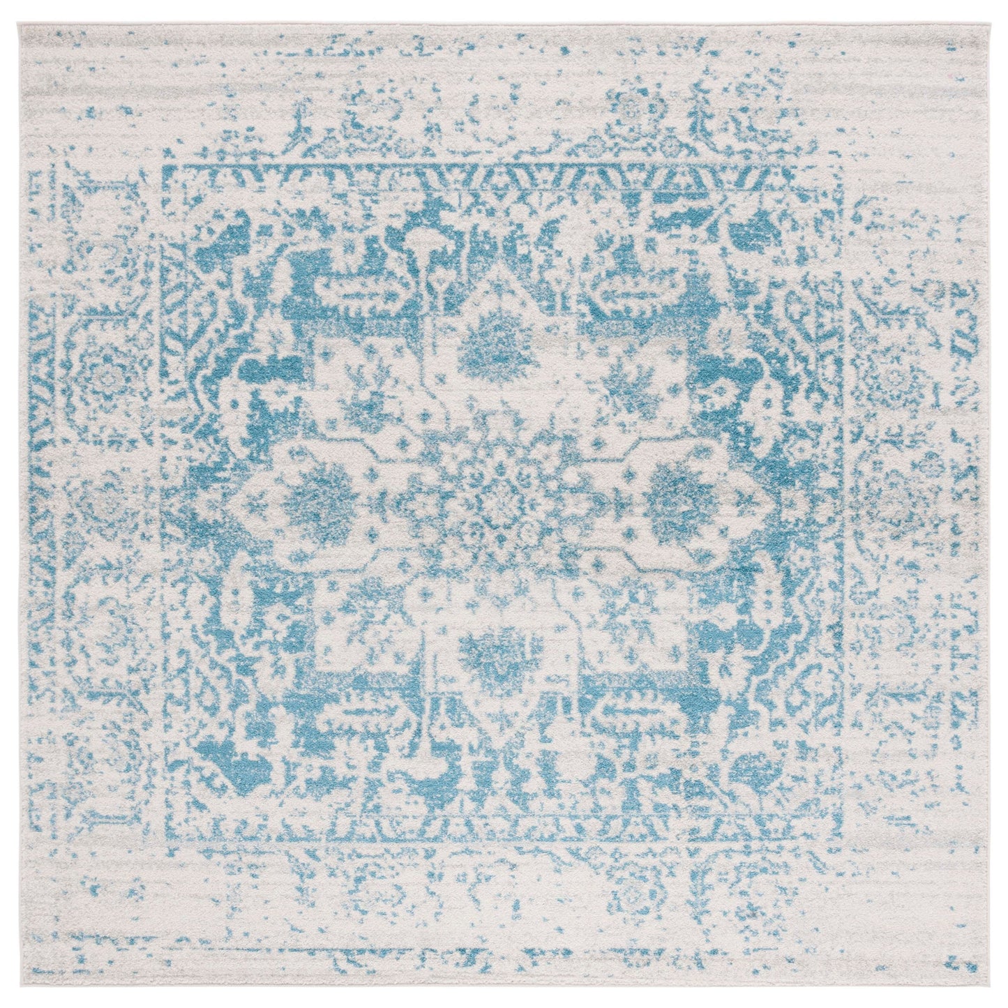 SAFAVIEH Madison Delois Medallion Rustic Farmhouse Distressed Rug