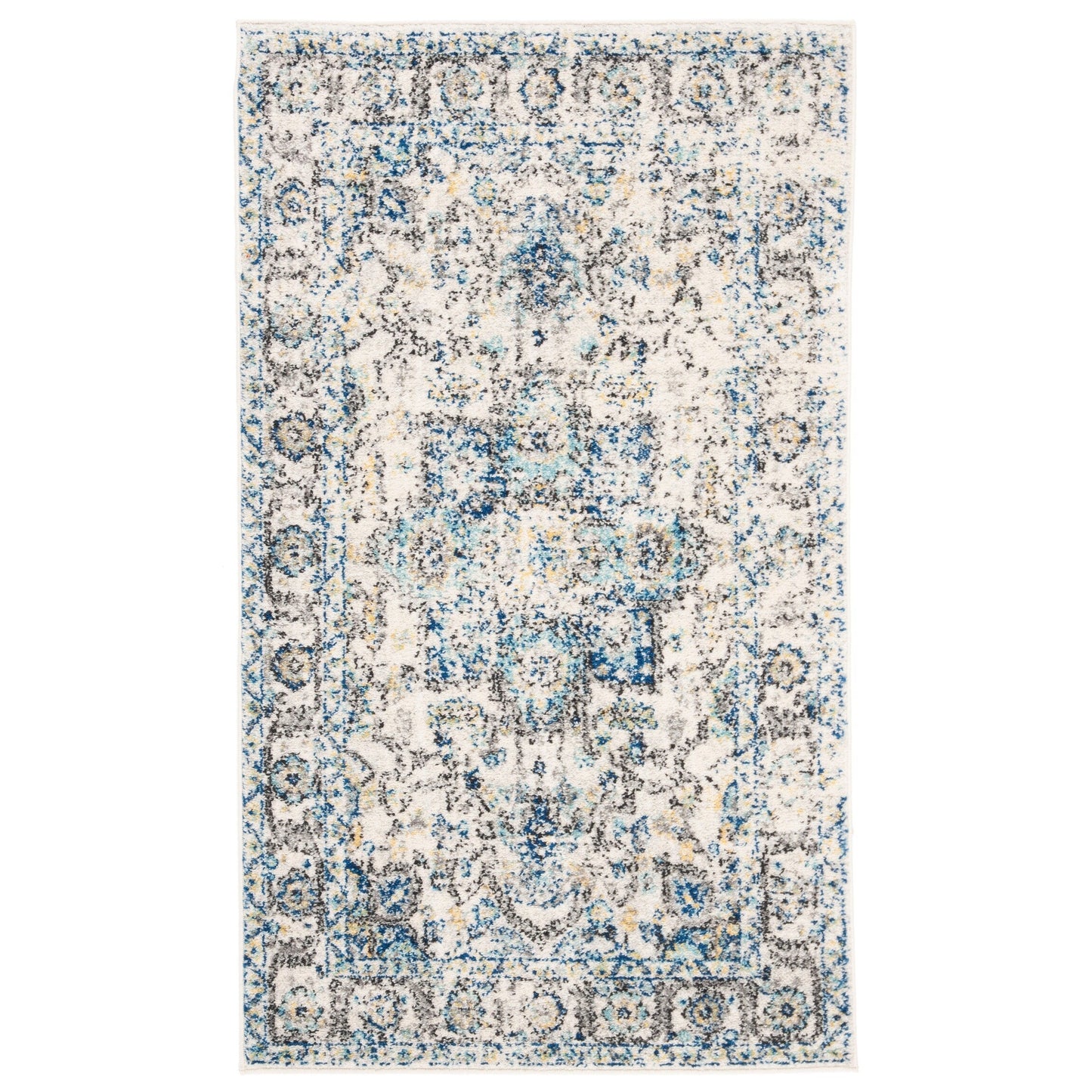 SAFAVIEH Madison Delois Medallion Rustic Farmhouse Distressed Rug