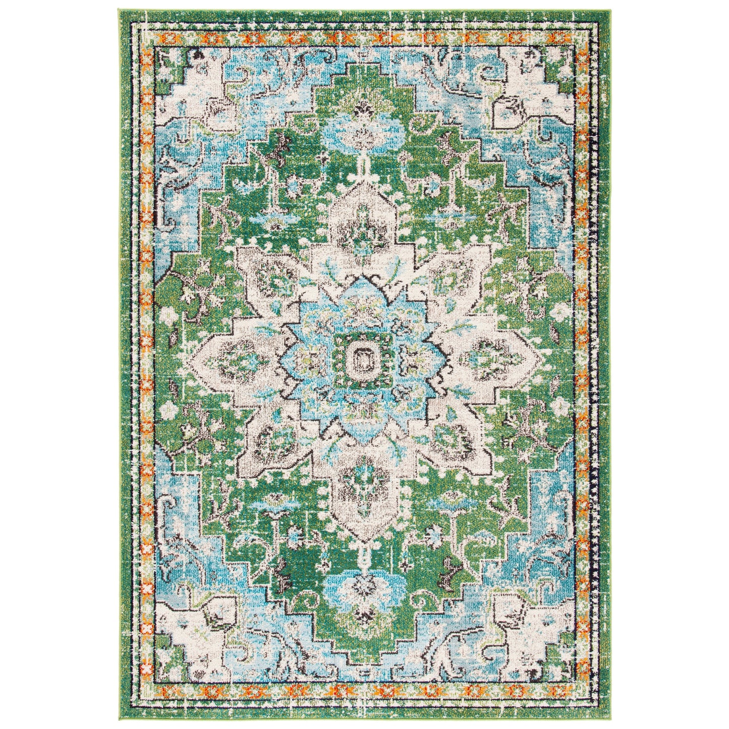 SAFAVIEH Madison Katelijne Boho Medallion Distressed Area Rug