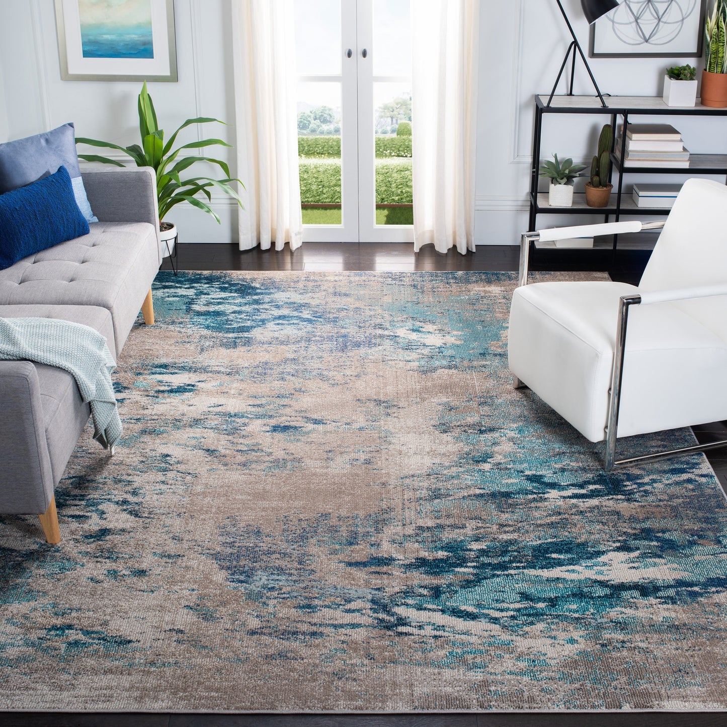 SAFAVIEH Madison Lawanda Modern Abstract Rug