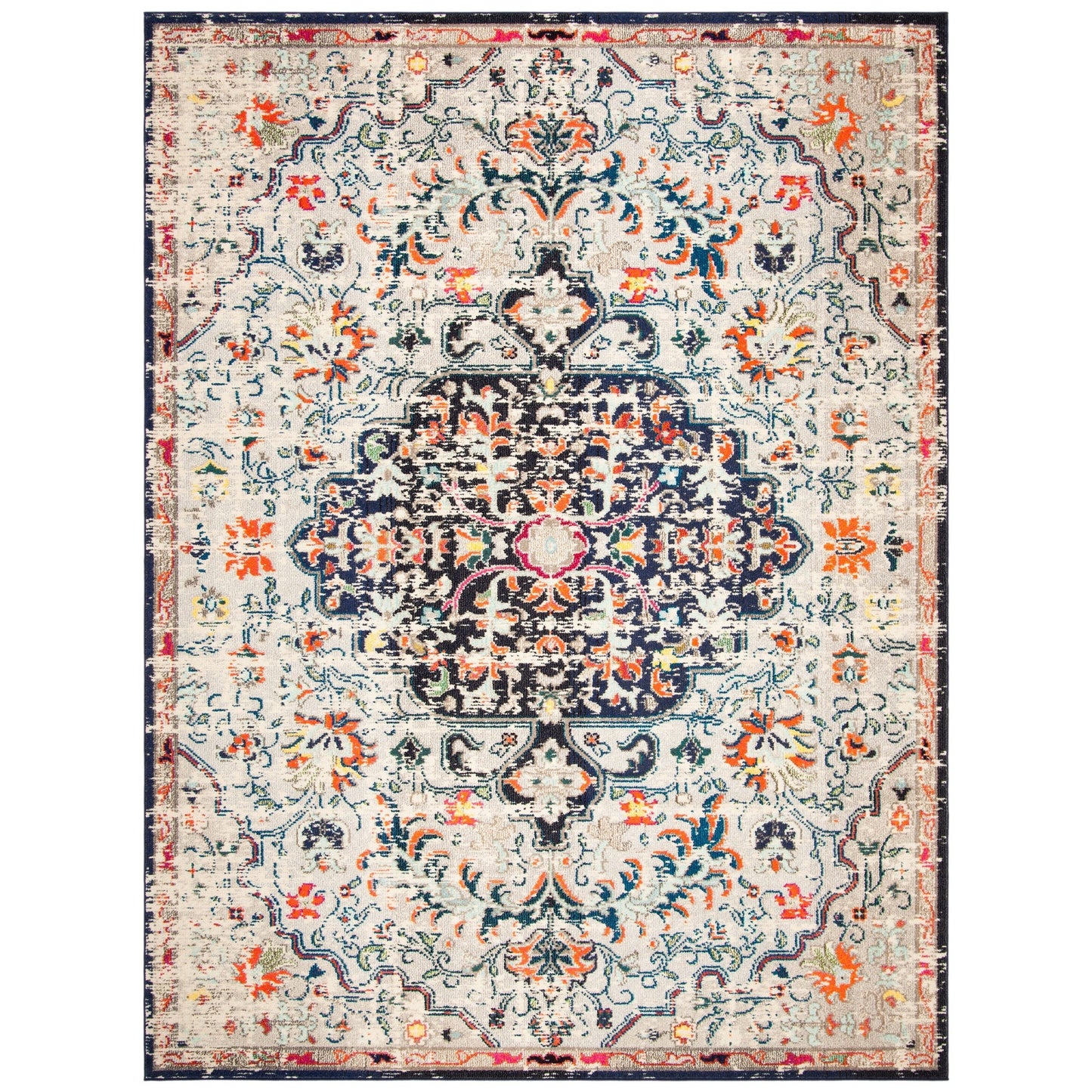 SAFAVIEH Madison Libusa Boho Medallion Distressed Rug