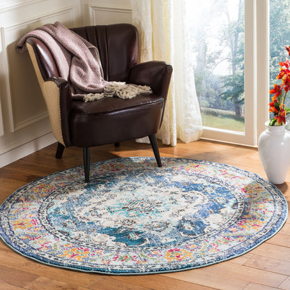 SAFAVIEH Monaco Oceane Boho Medallion Distressed Area Rug