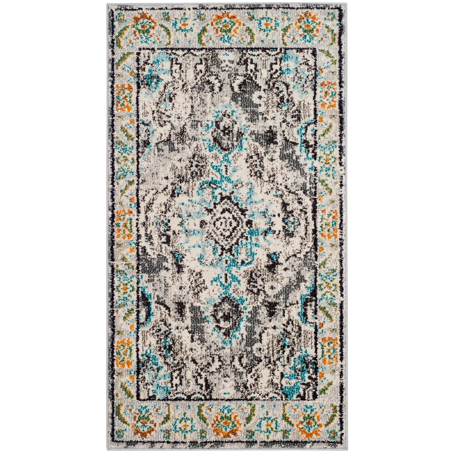 SAFAVIEH Monaco Oceane Boho Medallion Distressed Area Rug