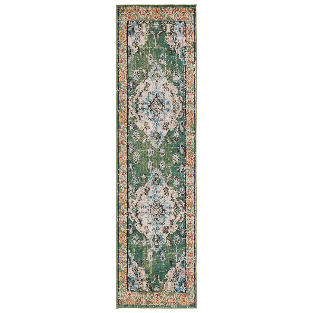 SAFAVIEH Monaco Oceane Boho Medallion Distressed Area Rug