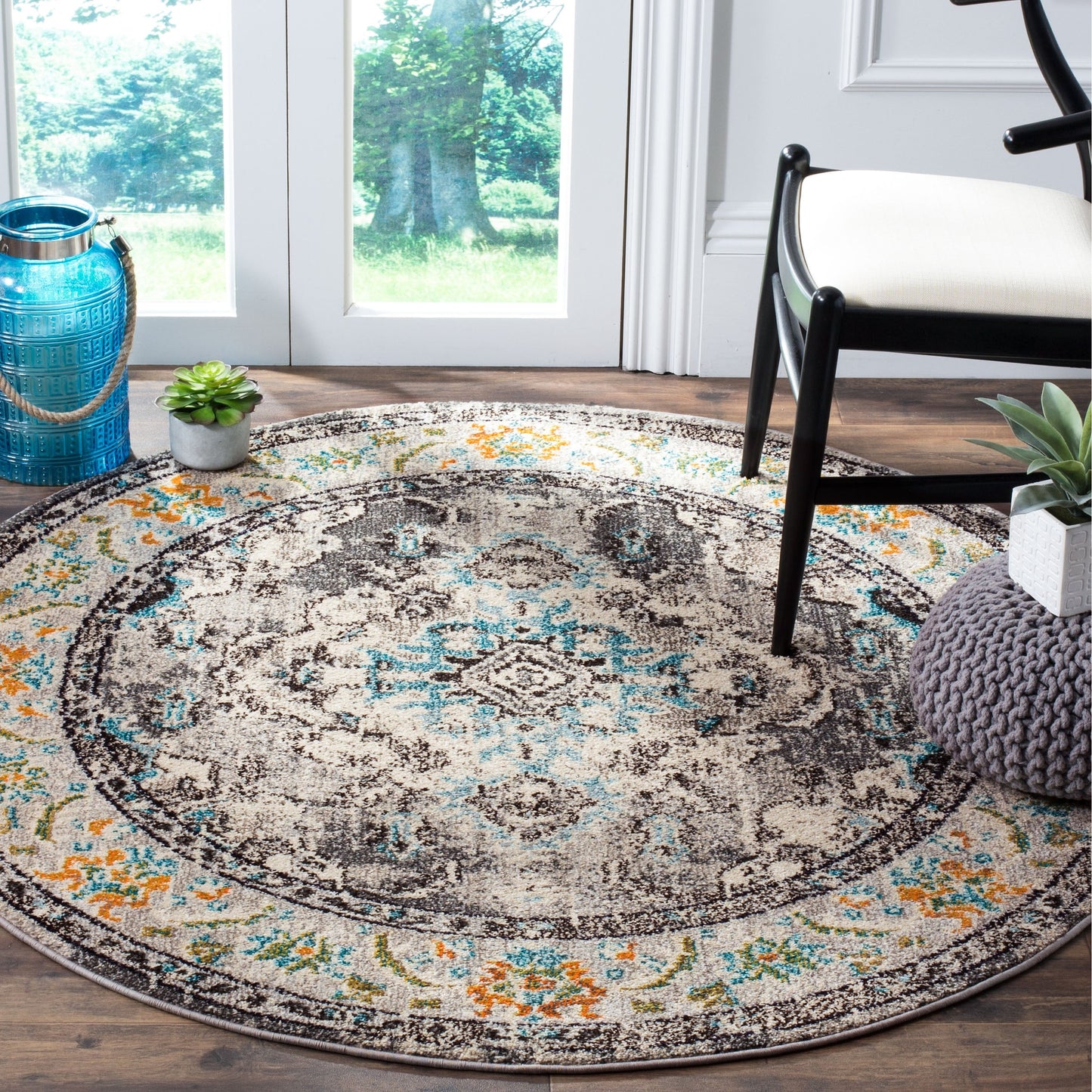 SAFAVIEH Monaco Oceane Boho Medallion Distressed Area Rug