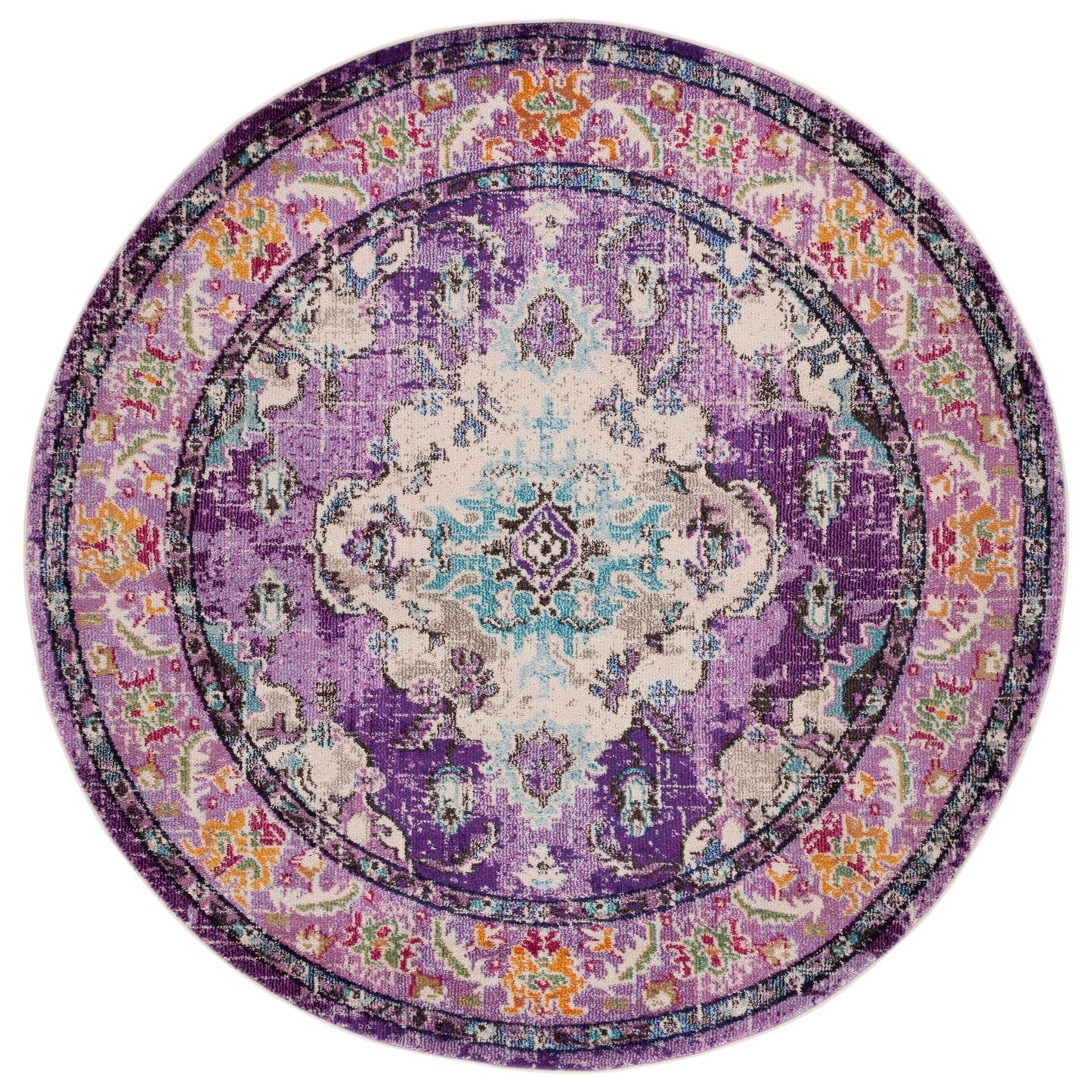 SAFAVIEH Monaco Oceane Boho Medallion Distressed Area Rug