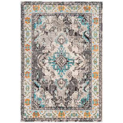 SAFAVIEH Monaco Oceane Boho Medallion Distressed Area Rug