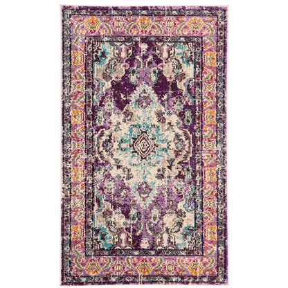 SAFAVIEH Monaco Oceane Boho Medallion Distressed Area Rug