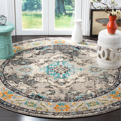 SAFAVIEH Monaco Oceane Boho Medallion Distressed Area Rug