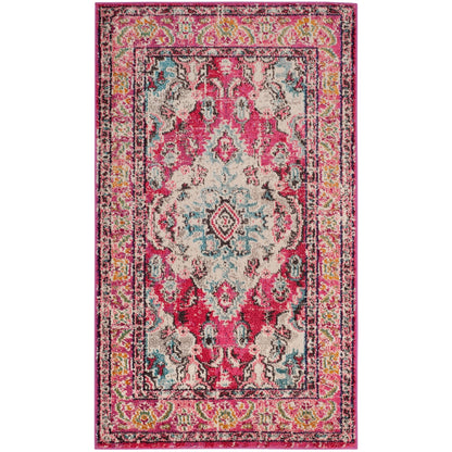 SAFAVIEH Monaco Oceane Boho Medallion Distressed Area Rug