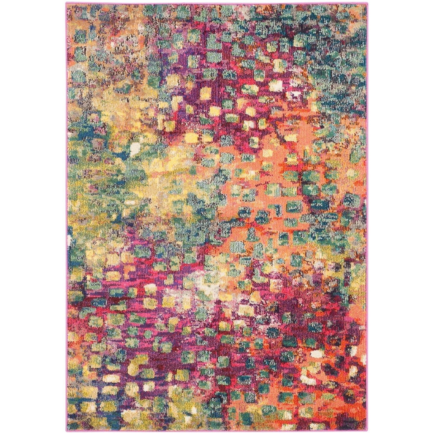 SAFAVIEH Monaco Panna Boho Abstract Modern Watercolor Area Rug