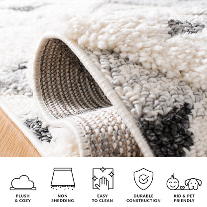 SAFAVIEH Moroccan Tassel Shag Delores 2-inch Thick Rug