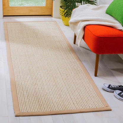 SAFAVIEH Natural Fiber Evia Sisal & Wool Rug