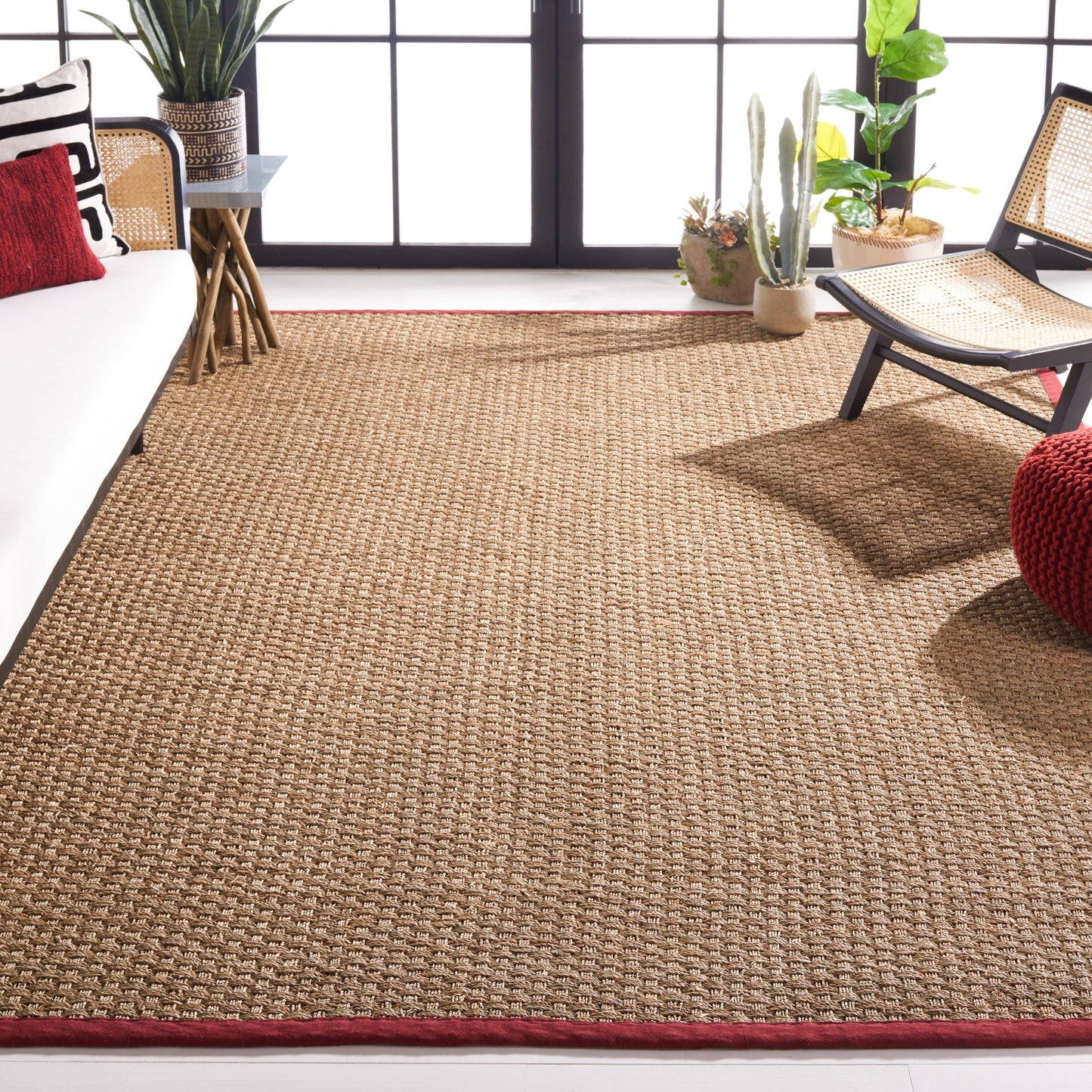 SAFAVIEH Natural Fiber Zymryd Basketweave Seagrass Rug