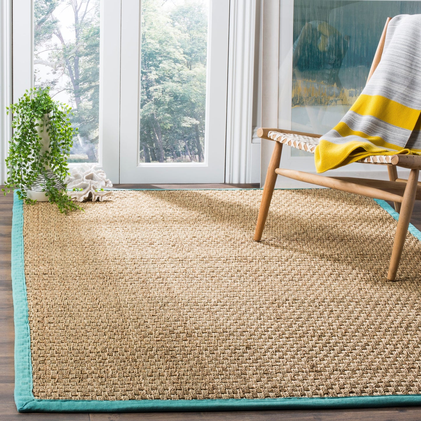 SAFAVIEH Natural Fiber Zymryd Basketweave Seagrass Rug