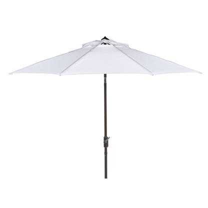 SAFAVIEH Rieta Aluminum Tilt And Crank 9-Foot Patio Umbrella, Base Not Included