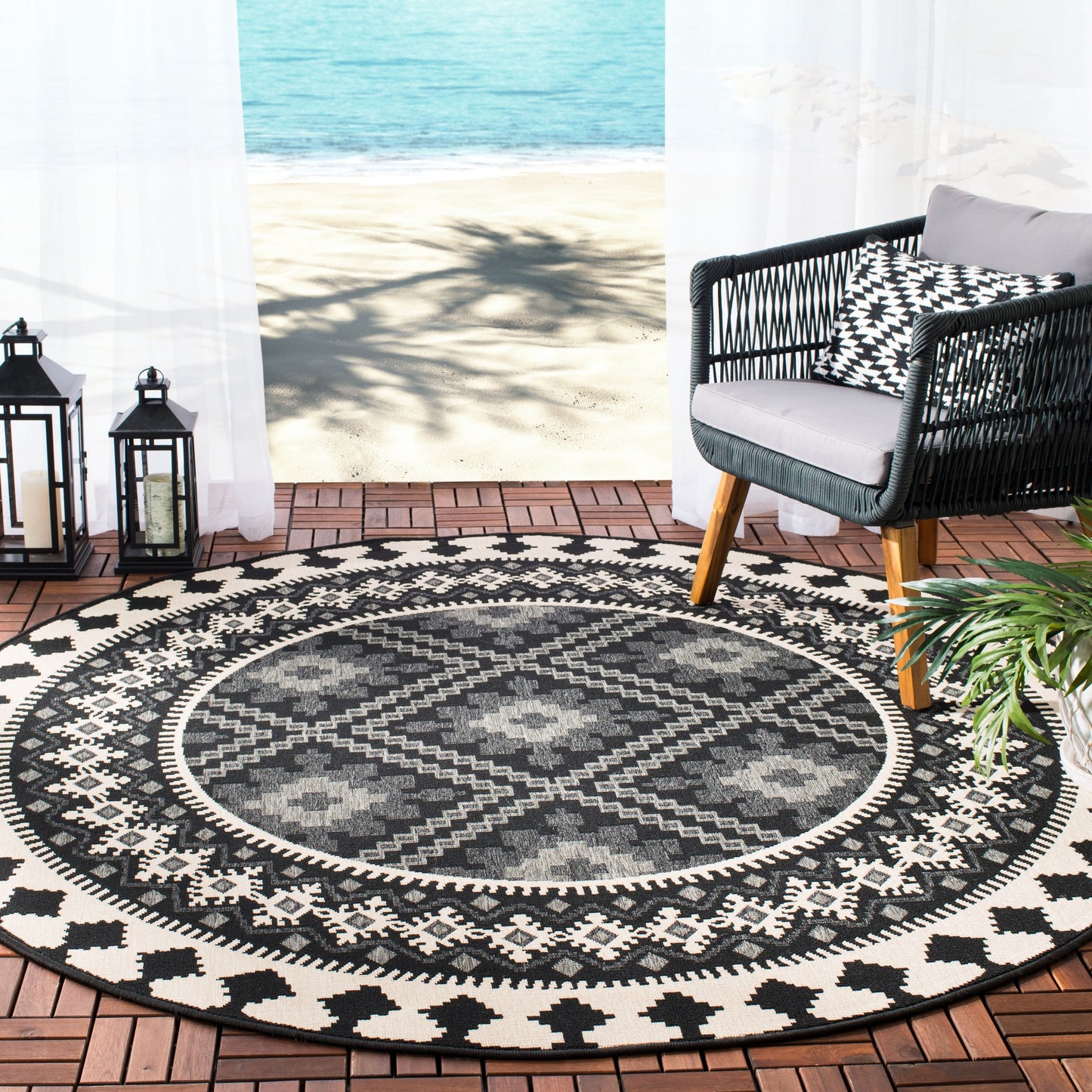 SAFAVIEH Veranda Rita Indoor/ Outdoor Waterproof Patio Backyard Rug