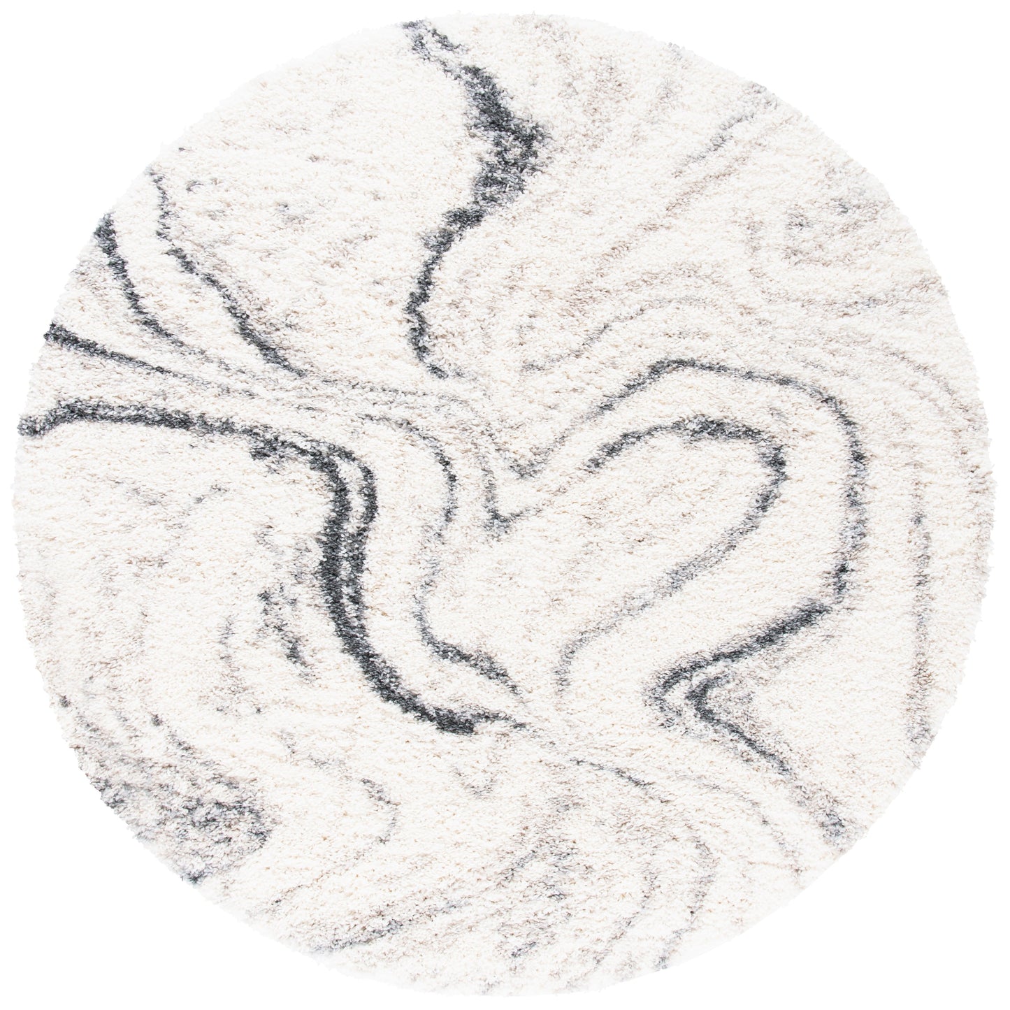 SAFAVIEH, Fontana Shag Zviya Modern Abstract 2-inch Thick Rug