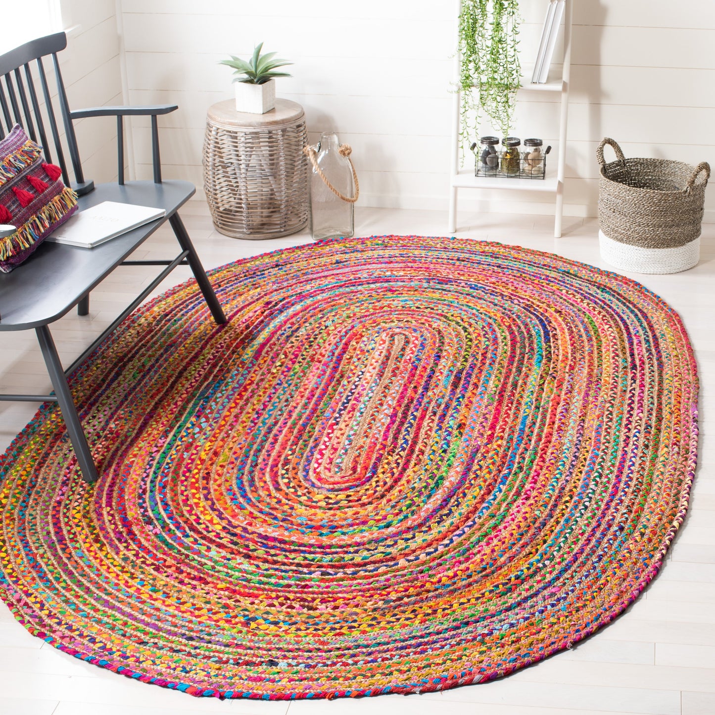 SAFAVIEH, Handmade Cape Cod Rietie Boho Coastal Jute Rug