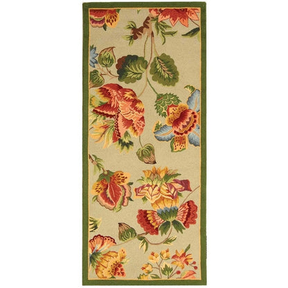 SAFAVIEH, Handmade Chelsea Jurendine French Country Floral Wool Rug