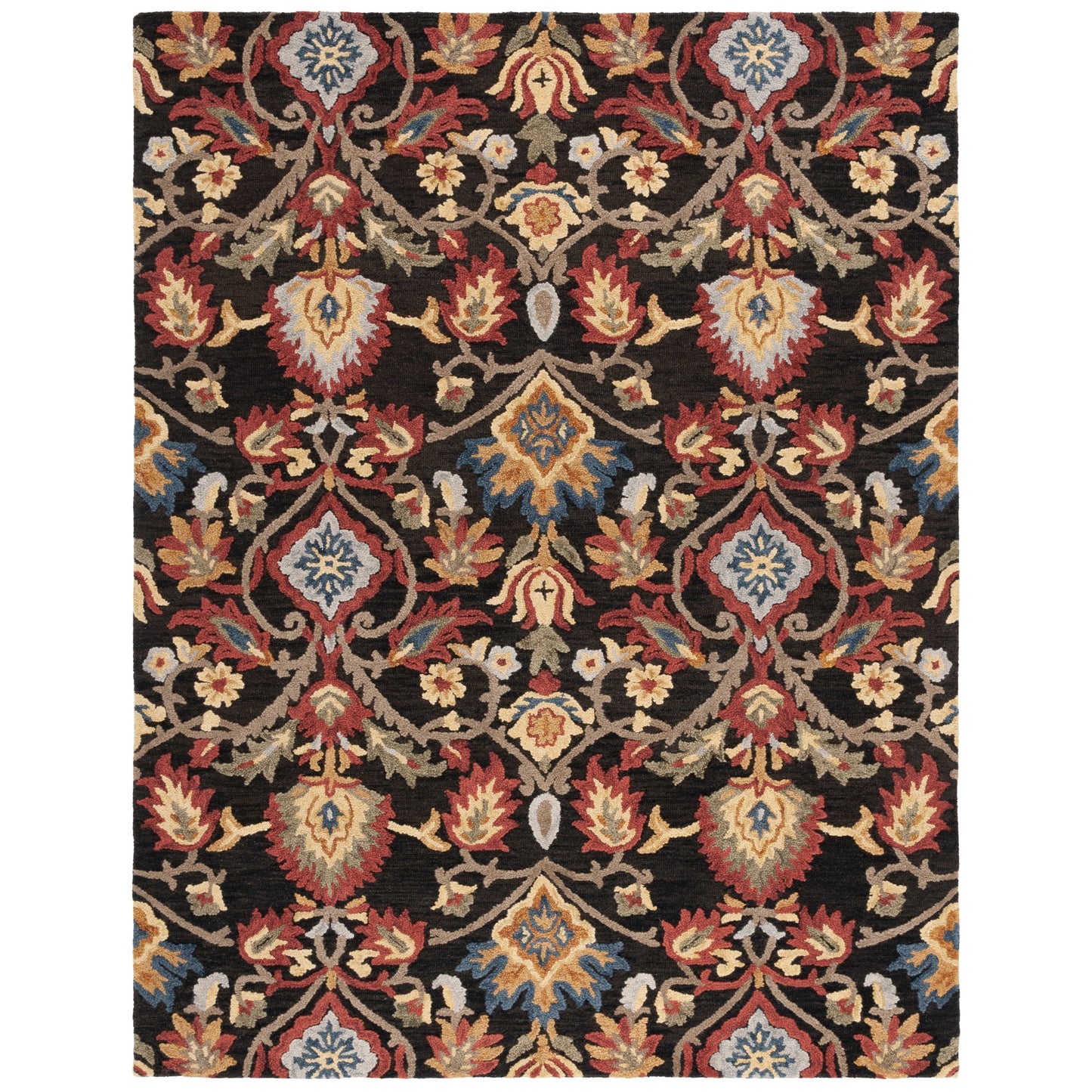 SAFAVIEH, Handmade Marietje Blossom French Country Wool Area Rug
