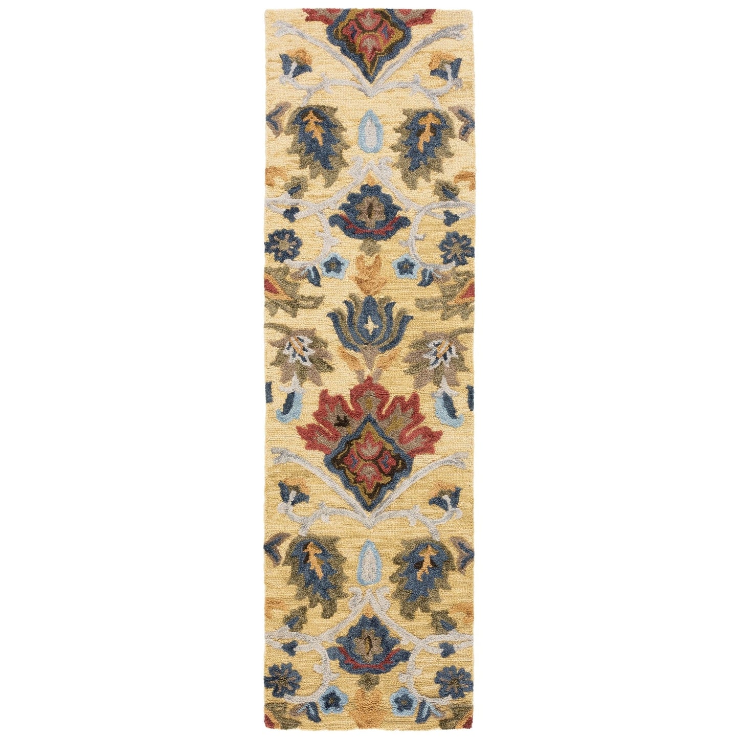 SAFAVIEH, Handmade Marietje Blossom French Country Wool Area Rug