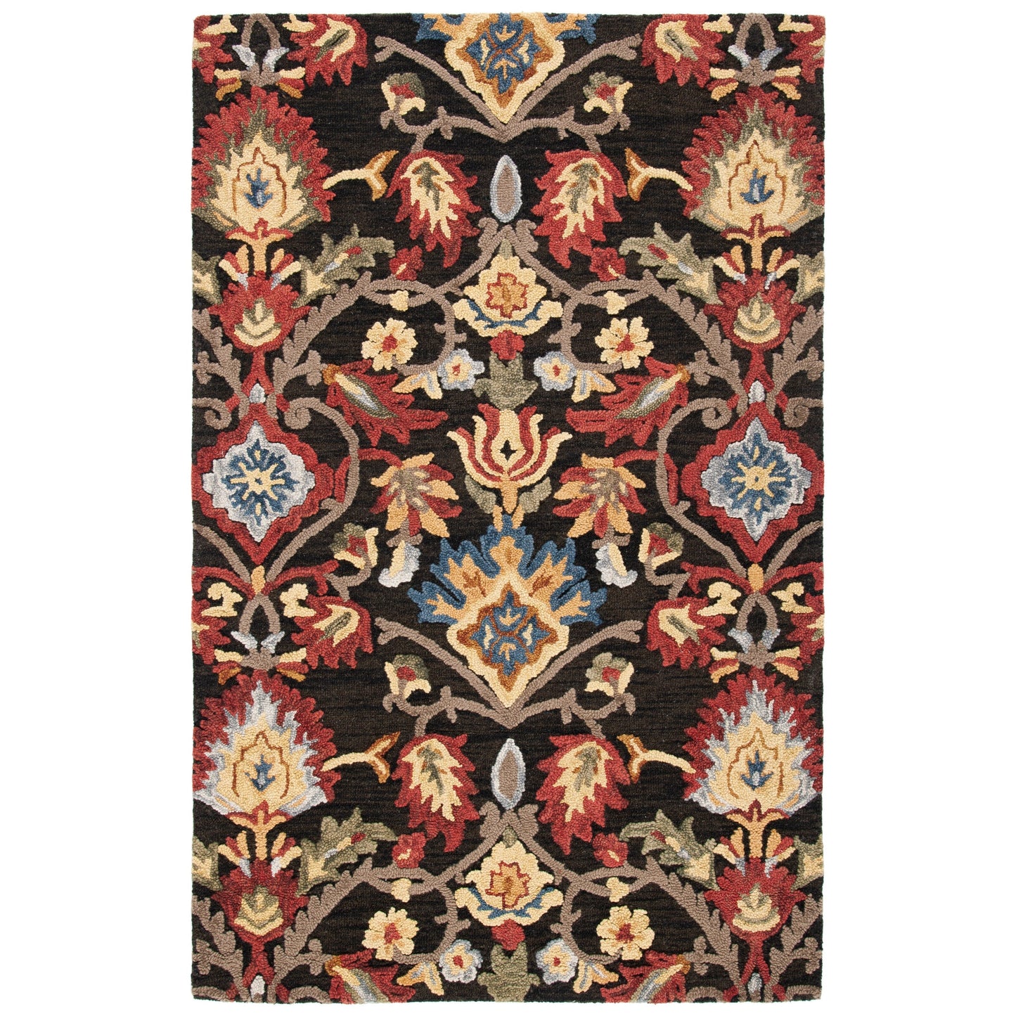 SAFAVIEH, Handmade Marietje Blossom French Country Wool Area Rug