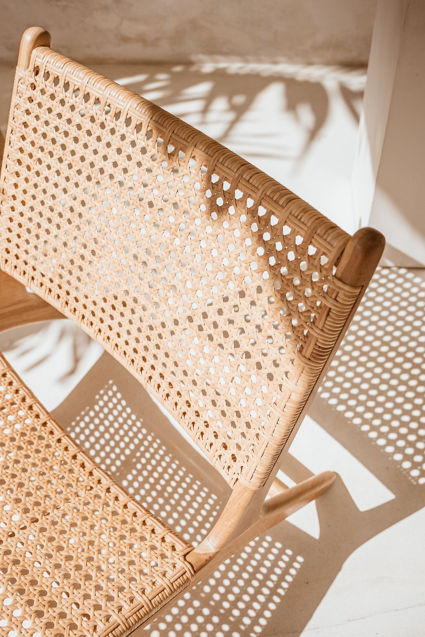 Salma Teak and Rattan Lounge Chair