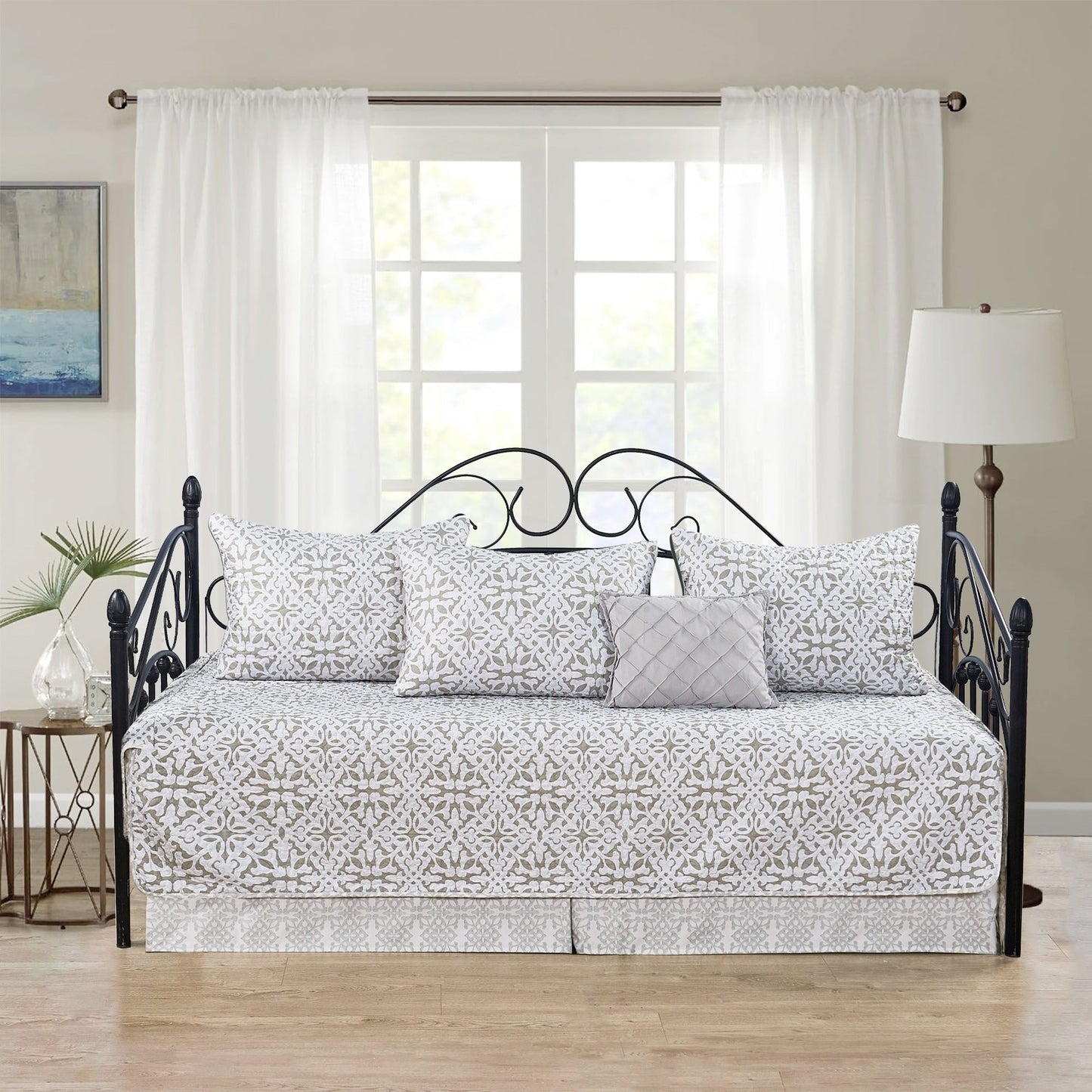Serenta 6 Piece Cotton Blend Daybed Bedspread Coverlet Set - 75 x 39