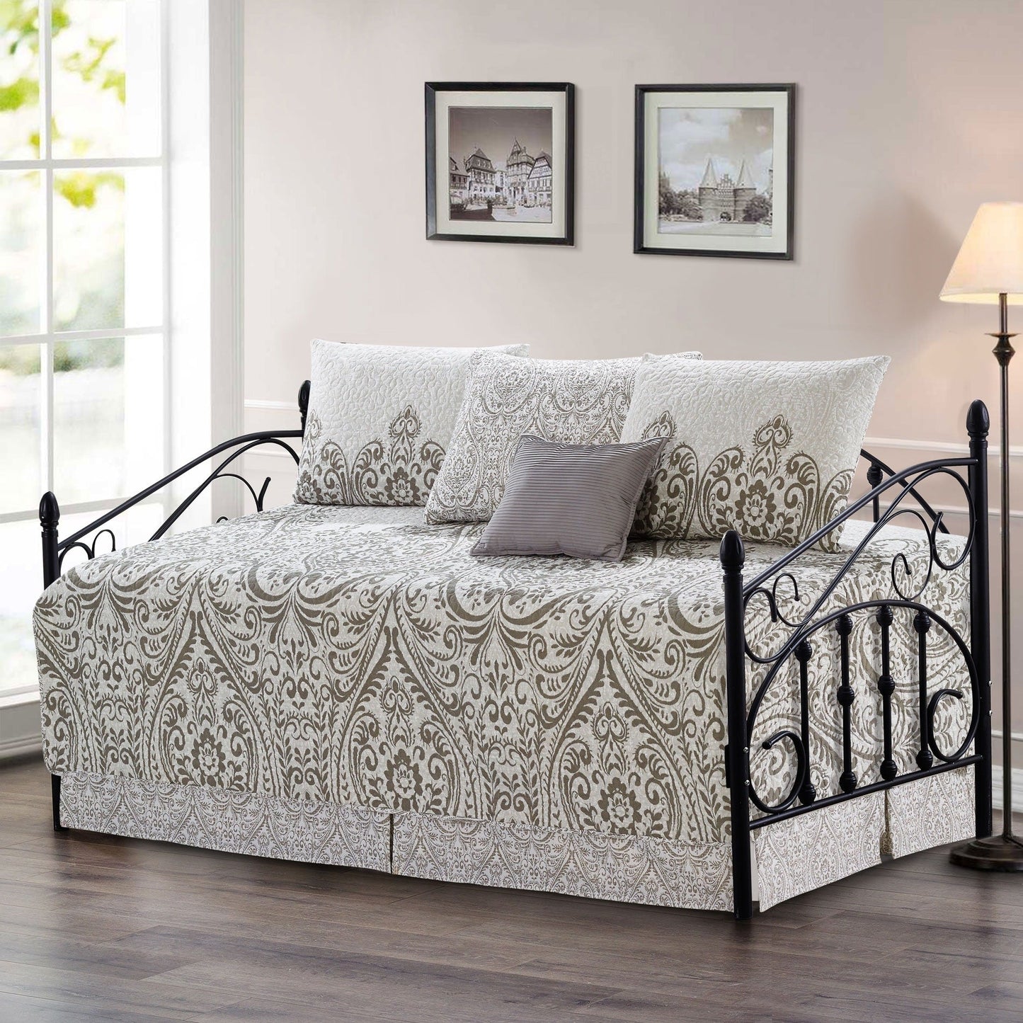 Serenta 6 Piece Cotton Blend Daybed Bedspread Coverlet Set - 75 x 39
