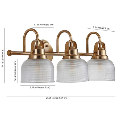 Shirley Metal/Glass LED Vanity Light, by JONATHAN Y