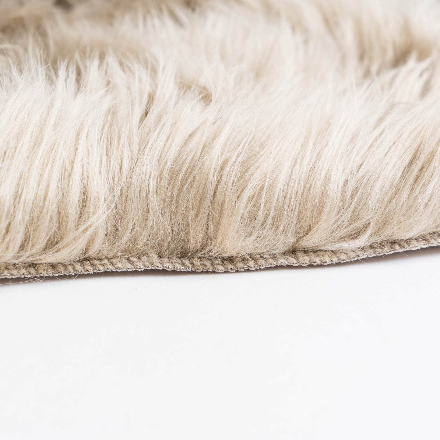 Silver Orchid Parrott Faux Fur Sheepskin Area Rug