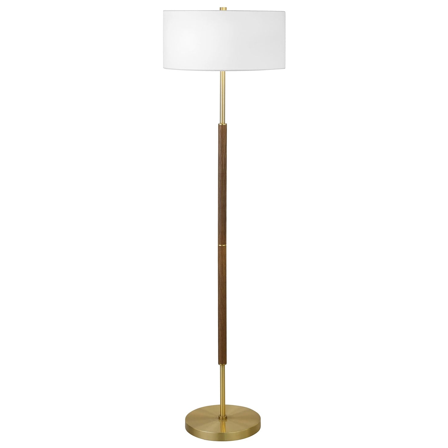 Simone 2-Light Floor Lamp with Fabric Shade