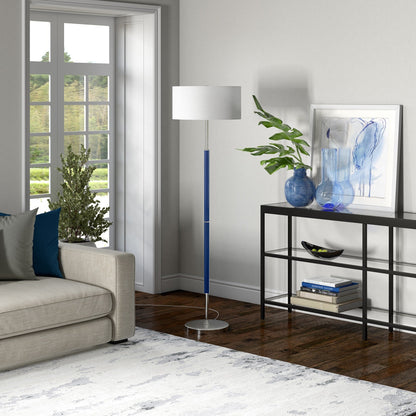 Simone 2-Light Floor Lamp with Fabric Shade