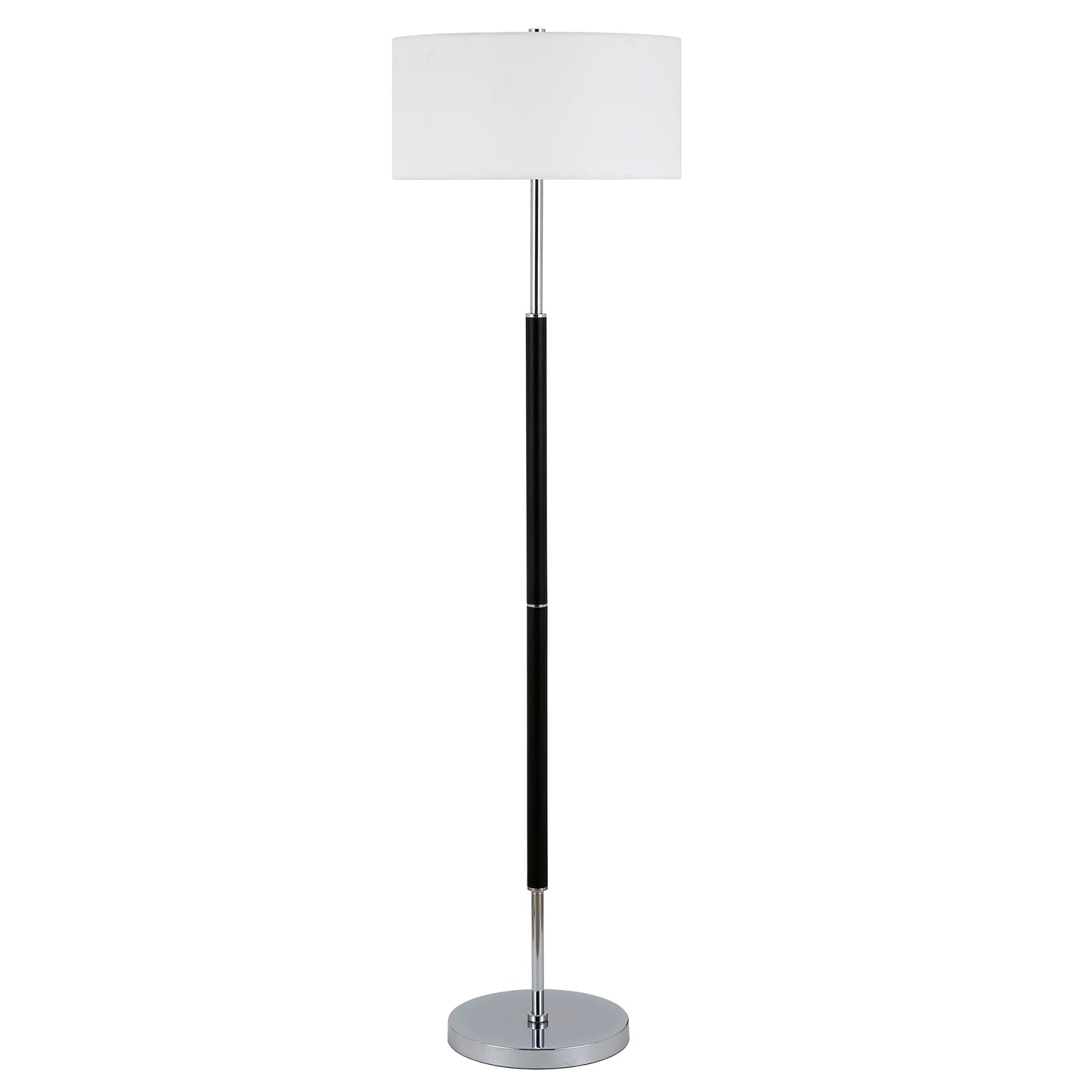 Simone 2-Light Floor Lamp with Fabric Shade