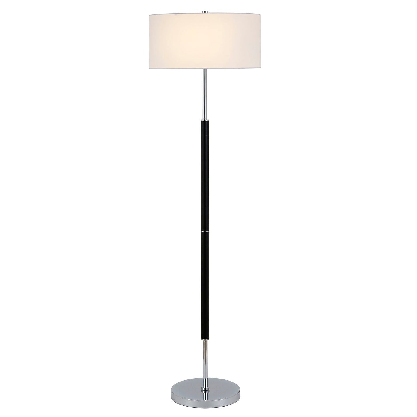 Simone 2-Light Floor Lamp with Fabric Shade