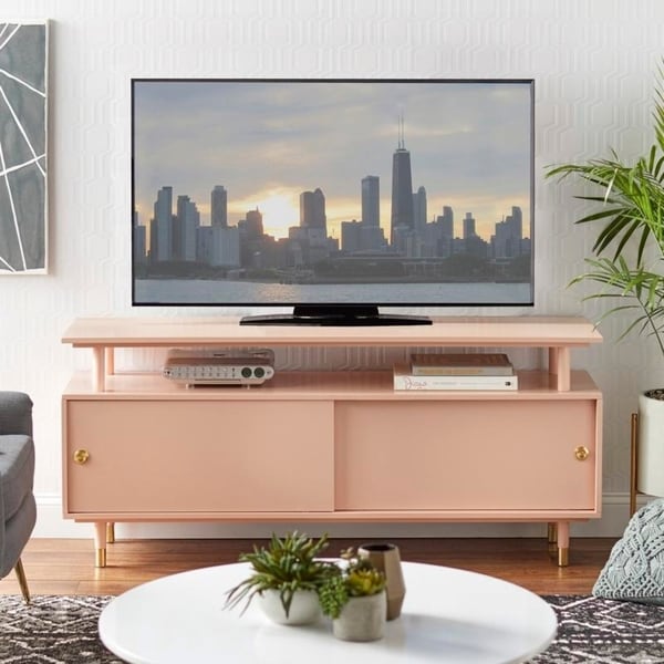 Simple Living Margo Mid-Century Modern Wood TV Stand