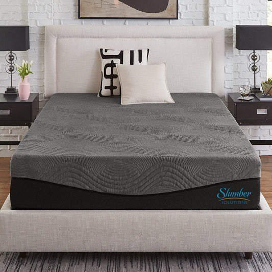 Slumber Solutions Active 12-inch Charcoal Memory Foam Mattress